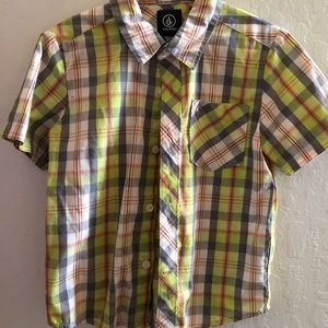 Volcom Boys Button Up Shirt M/5